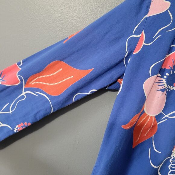 TUCKERNUCK Ro's Garden Maxi Dress Kaftan Size Small Embroidered Boho Tropical - Picture 8 of 15